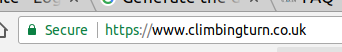 Premium Certificate shown in Address bar of browser