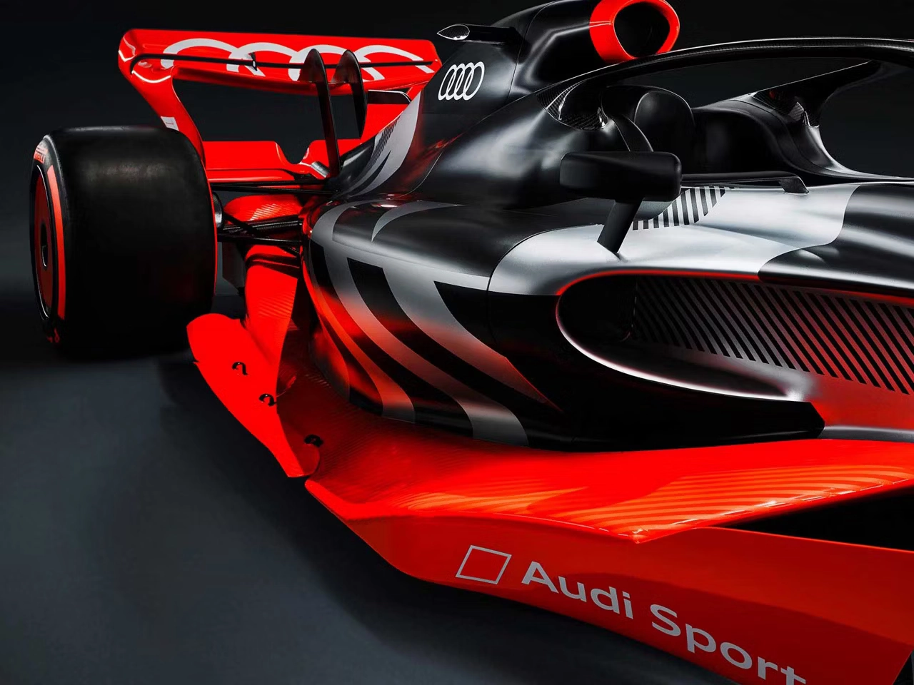 Close up of a racing car