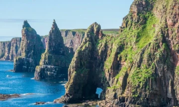 Cliffs at the edge of water