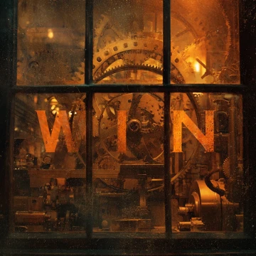 The word Linux inside a clockwork machine