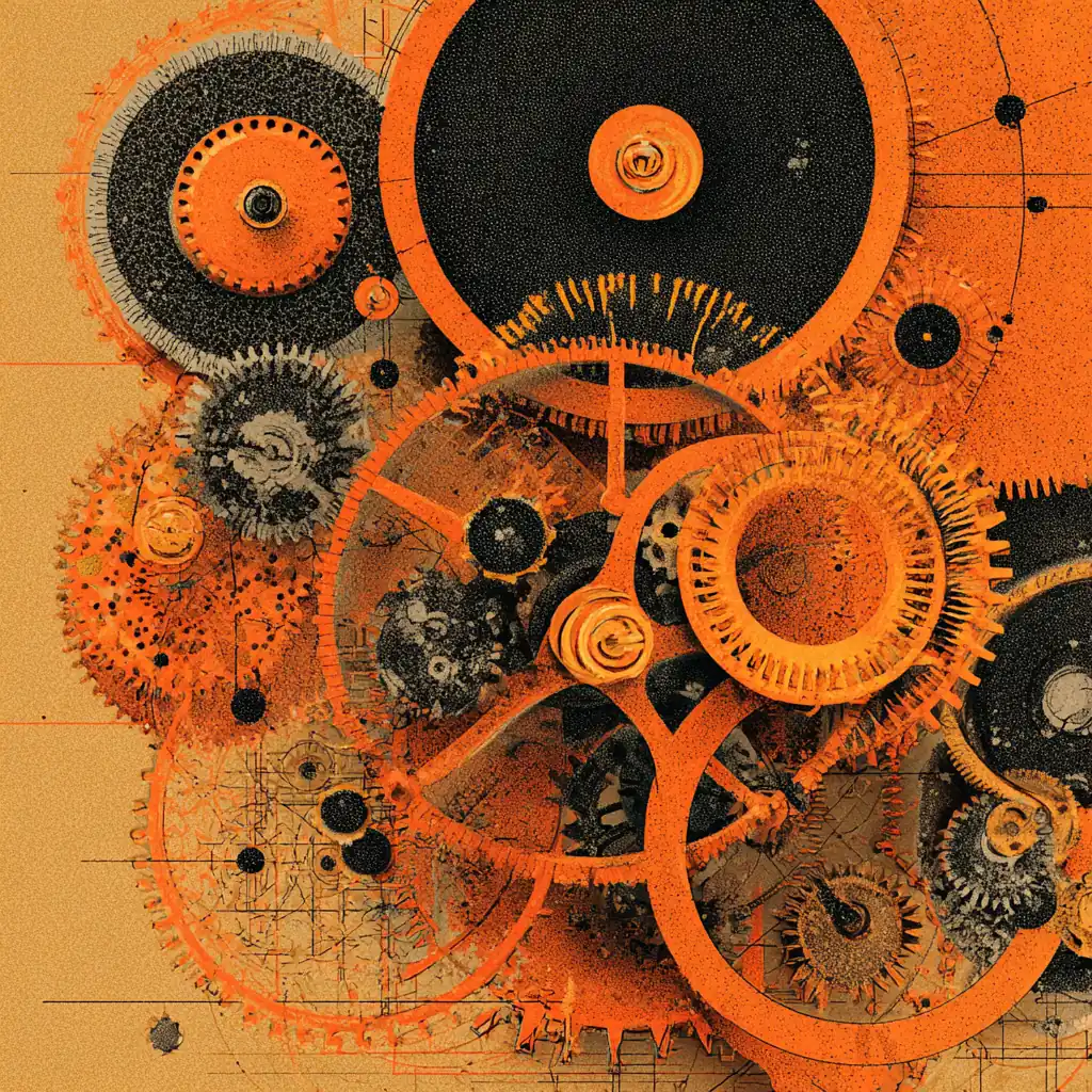 Represents the complexity of a project as a set interoperating gears